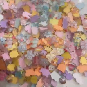 Resin Clay Glow In The Dark Karakter 3D DIY Miniatur Pajangan / Dekorasi / Souvenir