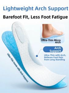 ZHIHAOEN | Arch Support Thin Sweat Absorption Anti Odor Slip Resistant Womens Insole