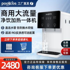 Desktop Water Purifier Commercial Straight Drinking Machine Water Purifier for Direct Drinking Heating Integrated Water Dispenser Connected with Tap Water Refrigeration Heating Filter