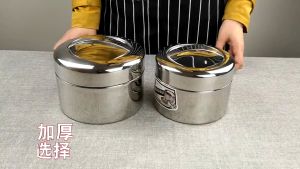 MEIJIAAO 美佳奥Stainless Steel Thermal Bento Box – Double-Layer Insulation (13cm & 15cm)不锈钢保温便当盒双层设计