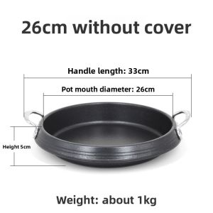 Korean Style Seafood Pot Stew Pot Cooking Pot Aluminum Alloy Material Commercial Use Gas And Induction Cooktop Universal