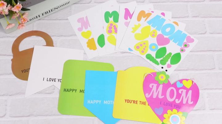 Oudain 24 Pcs Mother's Day Banner Craft Kit DIY Mothers Day Craft for ...