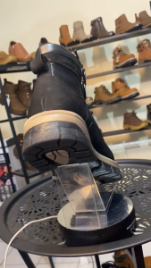 Borsa Sepatu Boots Kasual Pria Laki Kulit Asli Prevail Black