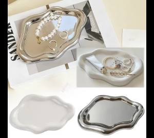 Khay Đựng Đồ Trang Sức Bằng Gốm Sứ Hình Đám Mây Đơn Giản Phong Cách Trang Trí Trưng Bày Bông Tai Vật Trang Trí Để Bàn Quà Tặng Cho Bạn Bè Hộp Đựng Đồ Linh Tinh Bằng Nhựa
