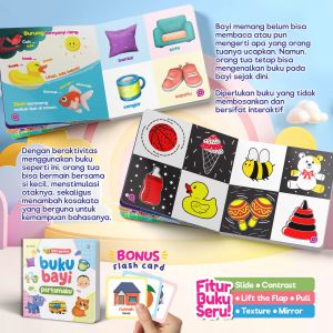 buku bayi 100 kata pertamaku pintar boardbook baby book edukasi anak 0 6 12 Bulan 1 2 3 tahun