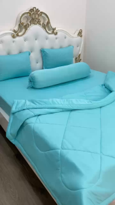 [HCM]Bộ Drap thun Hàn Quốc loại 1 có mền 5 món ( 1 drap + 1 chăn chần bông + 3 áo gối)hoặc mền lẻ