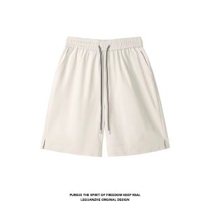 Quần Short Thể Thao Nhanh Khô Ice Silk Mỏng Mùa Hè Cho Nam Quần Dài Năm Điểm Thường Ngày Quần Dài Thể Thao Cạp Vừa