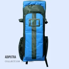 Tas Busur Panahan Ransel High Quality Biru Polos Warna Cantik Sarung Alat Didalam