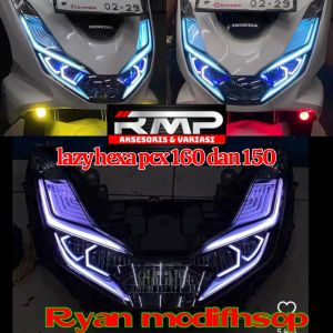lazy hexagon pnp pcx 150 dan pcx 160 lazy hexa honda pcx lampu lazy pcx