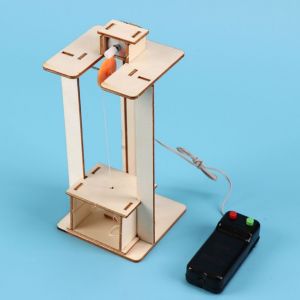 DIY Electric Elevator Model Childrens Puzzle Toy Steam Scientific Assembly Experimental Set Educational Teaching Aids