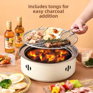 Outdoor Indoor Electric Carbon Two-way Stove Complete Barbecue Stove Tea Cooking Fire Pit New 2025 Model Home Yard Furniture
