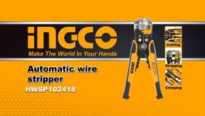 INGCO คีมปอกสายไฟอัตโนมัติ 3 IN 1 ขนาด 8.1/4 นิ้ว (210 มม.) รุ่นงานหนัก รุ่น HWSP102418 (Automatic Wire Stripper) คีมปอกสายไฟ คีมปอกสาย