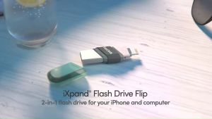 SanDisk iXpand Flash Drive Flip 64GB 2 in 1 Lightning and USB-A 3.1 (SDIX90N-064G-GN6NE) OTG Flashdrive แฟลชไดร์ฟ 2 หัว สำหรับ iPhone, iPad, iPod ได้เพื่อใช้งานด้วย รับประกัน Synnex 2 ปี