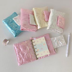 Ins Style Quilting Seam Binder Notebook Cover DIY M5 Protable Hand Account Scrapbook Card Collect Cover