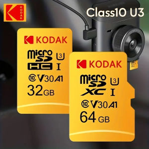KODAK Memory Card Driving Recorder 32G 64GB 128GB 256GB Micro SD Card For Mobile Phone PC Earphone Speaker HD Camera Game Switch