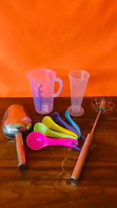 SEKOP ES 1 SET | GELAS TAKAR SENDOK TAKAR 1 SET | PENGADUK MINUMAN