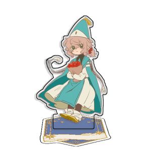 Bandai | Standing Sign For Witch Hat Atelier Agathe Hiche Qifrey Acrylic SelfMade Cute Anime Game Desktop Decoration Toy Fans Gifts 15cm