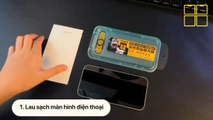 Kính cường lực KingKong WK khung tự dán chống vân tay dành cho điện thoại 11 12 13 14 15 16