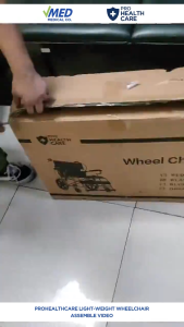 Prohealthcare Heavy Duty Lightweight Travel Wheelchair (DIY Assembly) (BLUE)