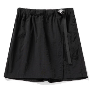 Water-Resistant Oversize Workwear Short Skirt Pants Summer Buckle Waist Belt Loose Breathable Function A-Line Skirt