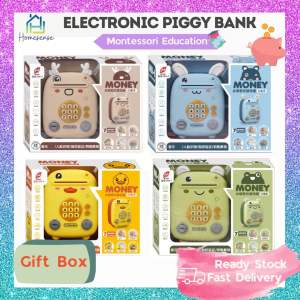 Piggy Bank Toy Saving Box Electric ATM Cash Coin Cute Children Kids Girl Boy Early Learning Educational | Tabung Kanak