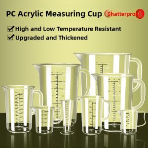 MONLEYTA | High-Temperature Resistant Large Capacity PC Scale Measuring Cup For Commercial Use In Milk Tea Shops Acrylic Measurement Cylinder
