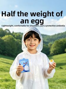 abeso | Disposable School Use Backpack Friendly Long Raincoat