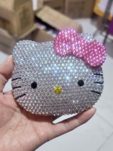 กระจกพับได้ขนาดเล็กพร้อมแปรงสีฟันสำหรับเด็กลายการ์ตูนสร้างสรรค์พร้อมหมวกทรงหัวแมวพิมพ์ลายในห้องนอนสำหรับเด็ก