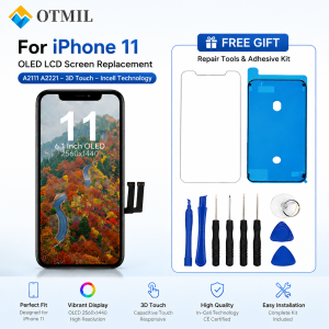 Genuine OLED LCD Display Screen For iPhone 11 Replacement LCD 6.1 Inch Display Touch Digitizer Assembly Glass A2111 A2223 A2221