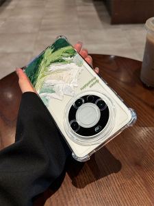 Creative Transparent Oil Painting Forest Mountain Huawei Mate80 Shell Protective Case with Lens for Mate70/60pro 50 New Models