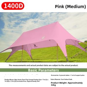 MUJOD | Large Dome Canopy Pink Tent