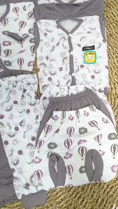 Promo !! 18 pcs 6Pcs Paket Setelan Baju Bayi  Celana Bayi Baru Lahir / Paket Lahiran Lengkap Baby Gift Set - Juragan Lebak