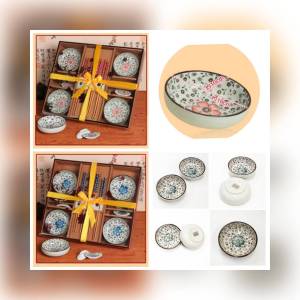 ชุดถ้วยน้ําจิ้ัม4ใบ +ตะเกียบไม้4คู่+ที่วาง ผูกโบใส่กล่องพร้อมถุงสวยงาม CH0303 โปรดอ่านรายละเอียดก่อนสั่งซื้อค่ะ