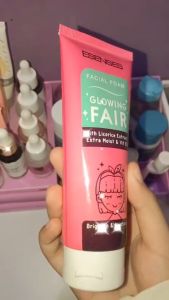 100 GR FACIAL FOAM ESENSES GLOWING FAIR DOUBLE DEFENSE DEEP CARE / FACIAL WASH / SABUN WAJAH