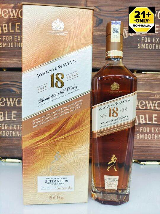 Johnnie Walker 18 Years Whisky 750ml 💯 Original Ready Stock Lazada