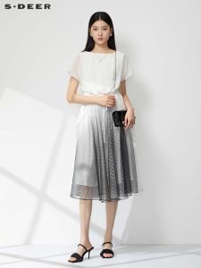 S·DEER | Đầm Chiffon MESH Chân Dung Mùa Hè