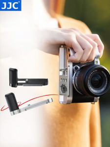 JJC | Fujifilm X-M5 Compatible L-Shape Grip Base Aluminum Protection and Expansion Accessories Quick Release Plate Shutter Button Cover