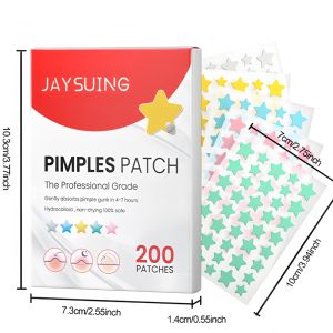 พร้อมส่ง🚀 200ชิ้น/ถุง Acne Patch Lighten Acne Spots แผ่นแปะสิว แผ่นแปะรูปดาว น่ารัก สีสันสดใส กันน้ำ ช่วยดูดสิว รักษาสิว บำรุงผิว ซ่อมแซม