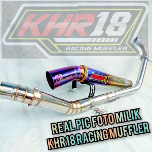 KNALPOT DAENG 4 BLUE GOLD VIXION SATRIA FU MX OLD MX 135 R15 MX KING