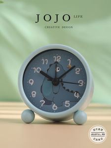 Mr. Grocery JOJOS L. PD. Bedside Alarm Clock Silent Electronic Wake-Up Clock Metal Material Battery Powered Cute Style