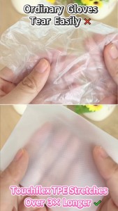 【SG READY STOCK】TouchFlex 3X Thick Food Grade TPE Gloves | Latex-Free & Odorless | for Kitchen Baking Sushi Seafood Handling & Cooking | Waterproof Oil Resistant