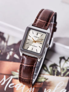 Casio Watch Womens Retro Small Square Ins Style Casio Internet Celebrity Pointer Belt Womens Watch LTP-V007