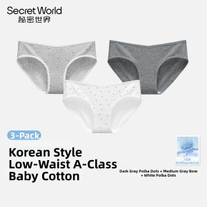 Secret World | Premium Antibacterial Low-Rise Cotton Briefs