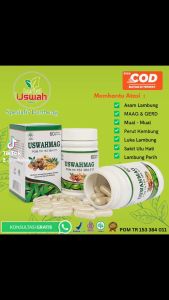 USWAHMAG - Obat Herbal Sakit Maag Akut Kronis Atasi GERD Tukak Luka Lambung Sakit Perut Perih Nyeri Mual Halal Original Asli - Herbal Uswah