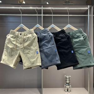 YU WEN LE Mens Workwear Shorts Pure Cotton Loose Fit Five-Pocket Durable Summer Casual Pants Youth Fashion Retro American Style