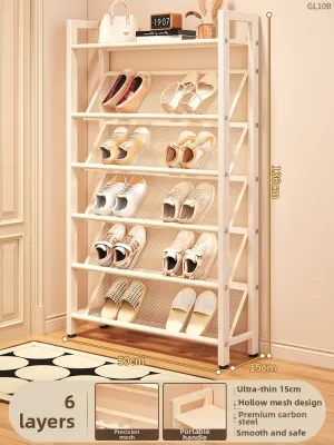 JIAJIESHI | Ultra-thin Slim Narrow Multilayer Shoe Rack