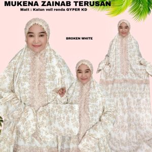 Mukenah Zainab Terusan + Free Tas