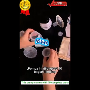 A186 USB C BPA FREE BOTOL MESIN POMPA SUSU PUMP WEARABLE Kantong FOOD GRADE Asi ORI 100% host machine milk pollution Silent reflow breastfeeding mothers MENYUSUI BAYI BABY BALITA MEMOMPA PENYEDOT MENYEDOT CAS TYPE C BATERRY CHARGE elektronik elektrik Brea