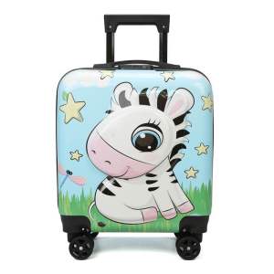 18inch Cartoon 4d Trolley Case Hand Carry Pilot Case Kid Beg Luggage Suitcase Pin Lock