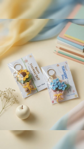 Personalized Teachers Day Gift - Crochet Flower Bouquet Keychain | Door Gift | Graduation & Farewell
